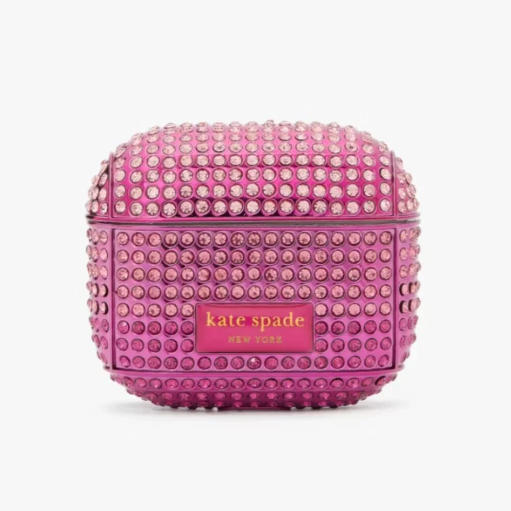 KATE SPADE ombre pink sparkly Airpod case NEW in box 3rd generation